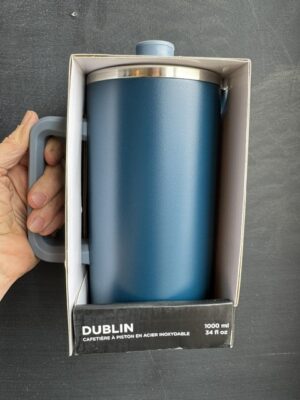 Grosche Dublin 8c Steel French Press Mountain Blue