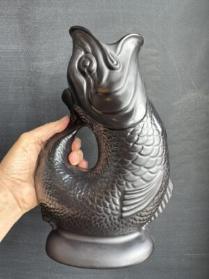 Black Matte Gluggle Jug in extra Large