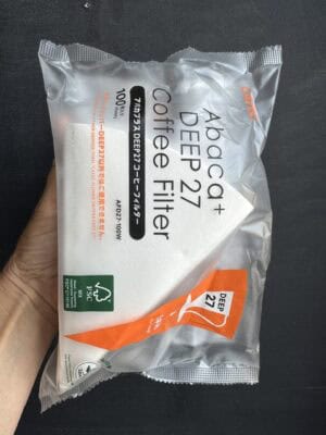 CAFEC Abaca+ Deep 27 Flower Dripper Coffee Filters, 100 per pack
