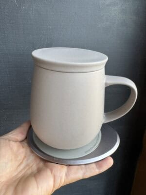 OHOM Ui 3 Self Heating Mug in soft grey