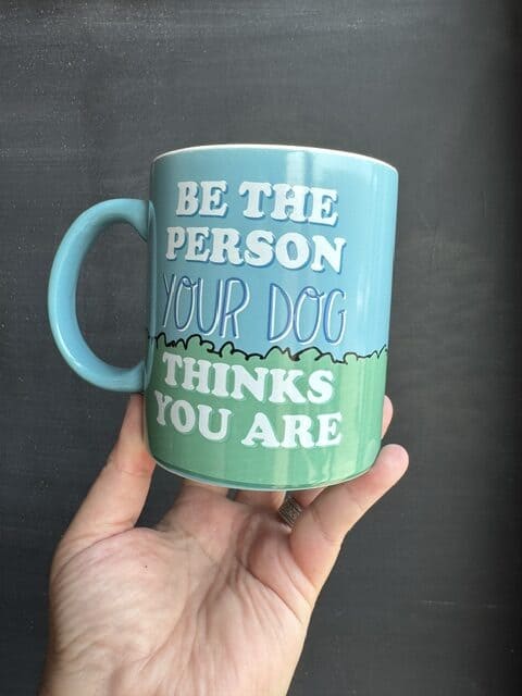 Peanuts be the person your dog thinks you are Mug