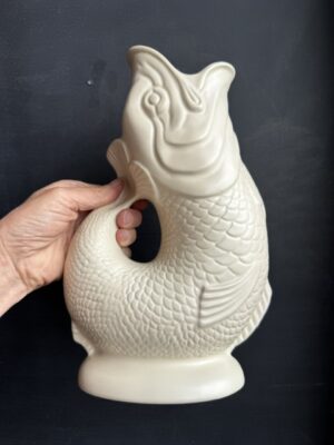 Sand Matte Lustre Gluggle Jug in extra Large