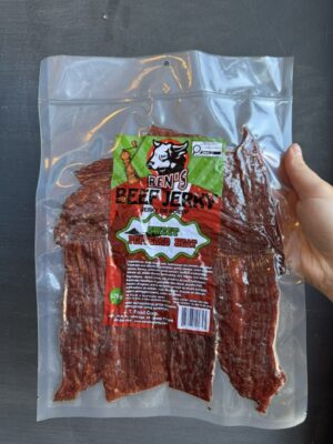 Ben's beef jerky sweet peppered heat