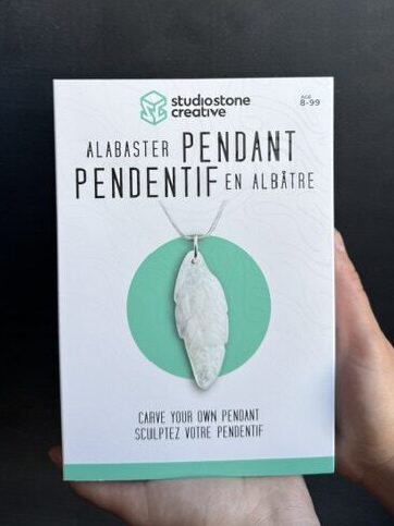 Studiostone Alabaster Feather Pendant Kit